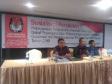 KPU Sumut Gelar Sosialisasi Tahapan Penyerahan Dukungan Pilkada 2018