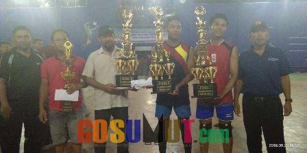 Merpati Putih Trans Pir Sosa Raih Juara Turnamen Volly Ball FKGOR Cup II se-Kabupaten Palas