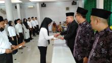 93 PPS se-Kota Tanjungbalai Dilantik KPU, Ketua: Salah Sedikit bisa Diadukan