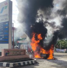 Mobil Pengangkut BBM Terbakar di SPBU 14229325 Natal Madina Masuk Penyelidikan Polisi 