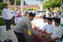 Pemko Padang Sidempuan Gelar Manasik Haji dan Tepung Tawar, AKBP Dwi Prasetyo Wibowo Siagakan Sejumlah Personel untuk Pengamanan