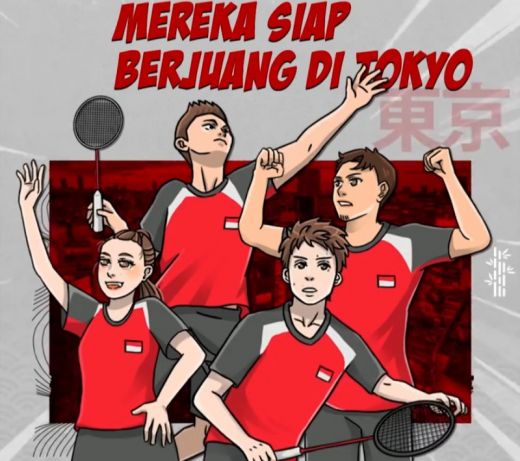 Atlet Badminton Indonesia Berjuang di Olimpiade Tokyo, Ini Jadwal Pertandingannya...