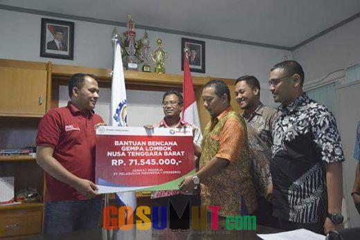 SP Pelindo 1 Melalui ACT Salurkan Bantuan Bagi Korban Bencana Gempa Lombok