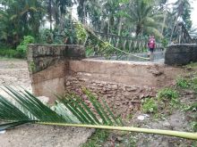 Jembatan Idanolawa Mazino Penghubung Utama 4 Desa Menuju Ibukota Terancam Putus
