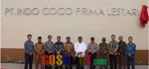 Bupati Labura Resmikan Pabrik PT. Indo Coco Prima Lestari