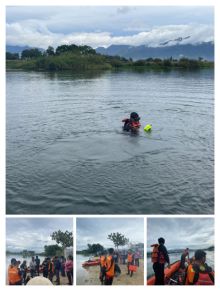 Pos SAR Danau Toba Lakukan Pencarian Jemaat Advendt Siantar yang Diduga Tenggelam