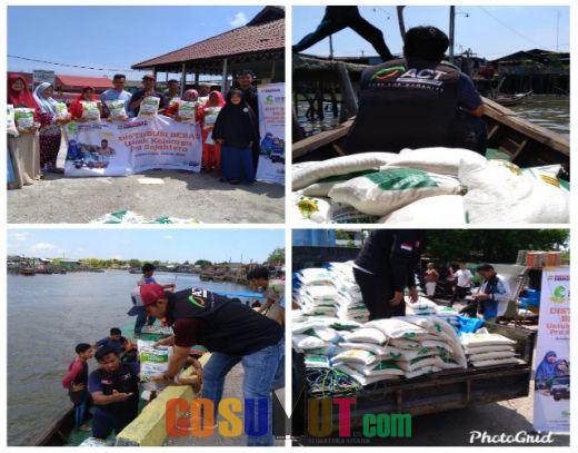 ACT Salurkan 1,5 Ton Beras Untuk Kampung Nelayan Seberang
