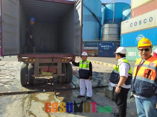 Ketua Kadin Sumut Khairul Mahalli Uji Coba Inovasi Metamaterial Untuk Halal Logistik Container