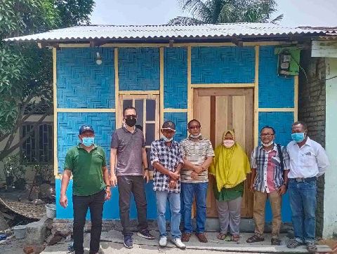 PWI Sergai Fasilitasi Pembangunan Rumah Warga Kurang Mampu di Sei Rampah 
