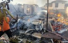 Enam Unit Rumah di Bincar Kota Padangsidimpuan Ludes Terbakar