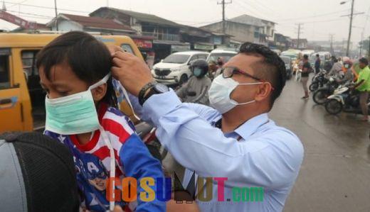 Antisipasi Ispa, PLN-UPK Belawan Bagikan 5000 Masker Gratis