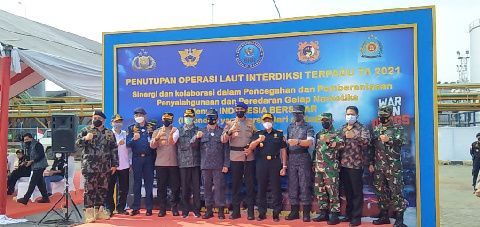 Cegah Narkoba Masuk ke Indonesia, BNN Tutup Operasi Interdiksi Terpadu di Belawan