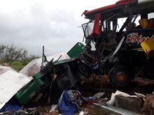 Tol Tebing Tinggi - Medan Angker, Kernet Bus Tewas dan 11 Penumpang Luka - luka