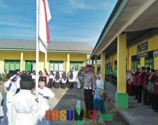 Unit Dikyasa Giat Police Goes To School di Sekolah Muhamadiyah  13 Seirampah