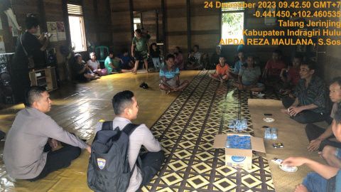 Suku Talang Mamak Desa Talang Jerinjing, Komit Dukung Pemilu Damai