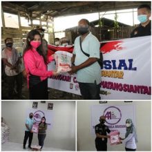 Sambut HUT Bhayangkari ke-41, Nyonya Kapolres Siantar Beri Bantuan bagi Warga Kurang Mampu