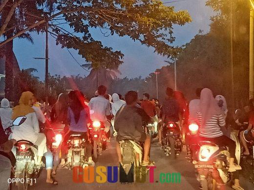 Gelar Patroli, Polres Sergai Bubarkan Kerumunan Massa di Asmara Subuh