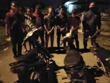Polsek Perbaungan Gelar Patroli  Replika Sultan Serdang, 6 Sepeda  Motor Tanpa Dukumen Diamankan