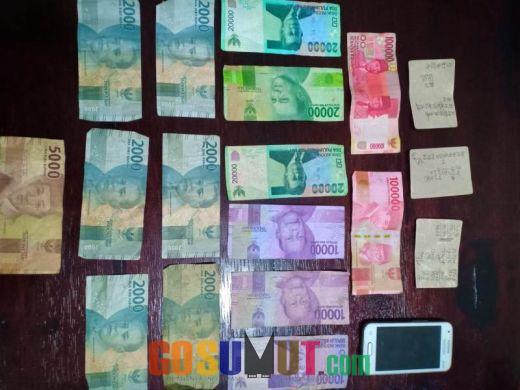Uang Rp370 Ribu Diamankan Polisi bersama Jurtul Togel