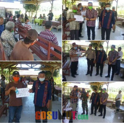 Pemerintah Desa Jangga Dolok Kecamatan Lumbanjulu Salurkan Bansos BLT DD Tahap III Pasca Wabah Pandemi Covid-19