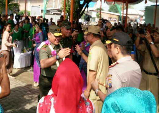 Akhyar Nasution Bersama Pati Staf Sus Kasad Tinjau Program TMMD 2017