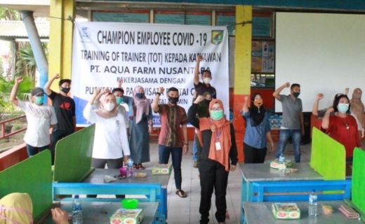 PT Aqua Farm Nusantara Latih Karyawan Jadi Penggerak Edukasi COVID-19