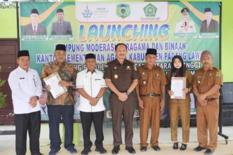 Plt Bupati Palas Hadiri Launching Kampung Moderasi Beragama
