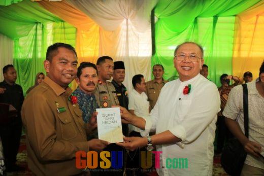 Bupati Soekirman Launcing Buku Surat dari Medan