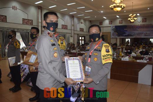 Peringkat V Terbaik Satgasda Nusantara, Kapoldasu Berikan Penghargaan Polres Sergai
