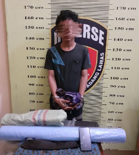 Pencuri di Rumah Oknum PNS Palas, Ditangkap Polisi di Tanjung Balai