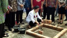 Puan Maharani Letakkan Batu Pertama Pembangunan Auditorium Bung Karno di Medan