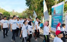 Ribuan Warga Sibolga Ikuti Jalan Sehat bersama BUMN