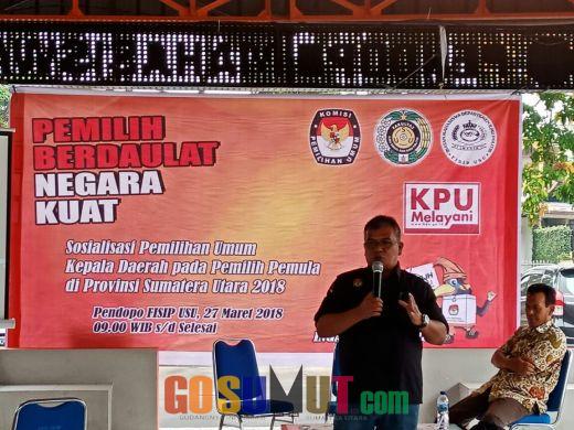 Sosialisasi Pilgubsu, KPU Sumut Goes to Campus