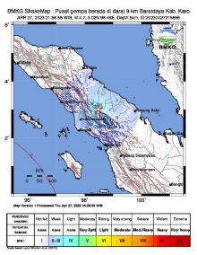Gempa M 4,7 Guncang Karo, Masyarakat Sidikalang Ikut Cemas