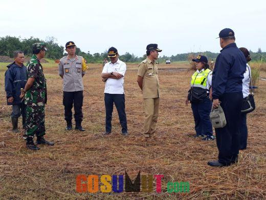 Inspektur Bandar Udara II Medan Cek Kelayakan Bandara Silambo Nisel