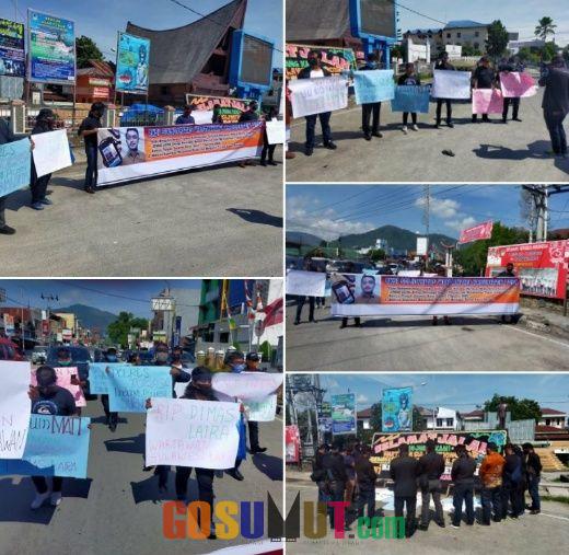Wartawan Toba Gelar Aksi Solidaritas,  Desak POLRI Usut Tuntas & Hukum Mati Pelaku Pembunuhan Wartawan Sulawesi