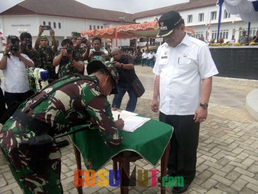 TNI Kerahkan 380 Personel pada TMMD di Tapsel