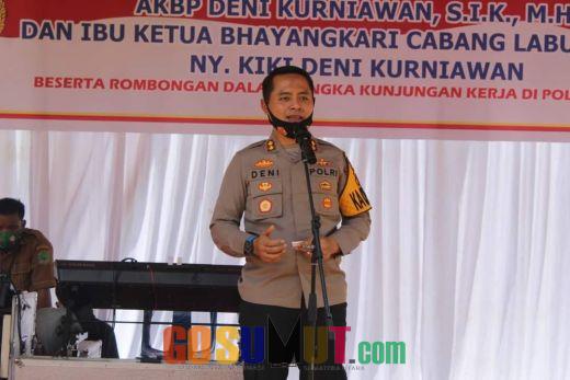 Kunker ke Polsek Merbau, AKBP Deni Tegaskan Soal Operasi Mantap Praja dan Operasi Aman Nusa II