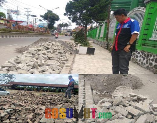 LAMI Karo Soroti Proyek Pembangunan Trotoar Jalan Veteran Kabanjahe Sarat KKN