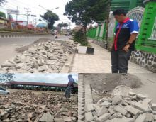 LAMI Karo Soroti Proyek Pembangunan Trotoar Jalan Veteran Kabanjahe Sarat KKN