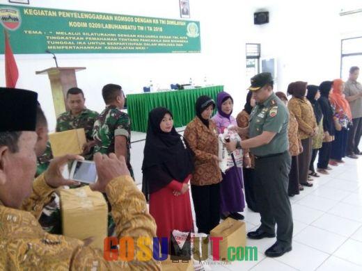 Dandim 0209/LB : Keluarga Besar TNI Sebagai Semangat Komitmen Menjaga NKRI