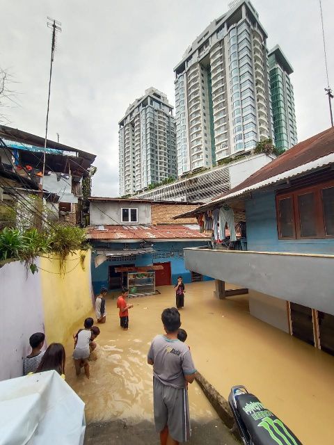 357 Jiwa dan 97 Rumah Tedampak Banjir di Kampung Sejahtera Medan
