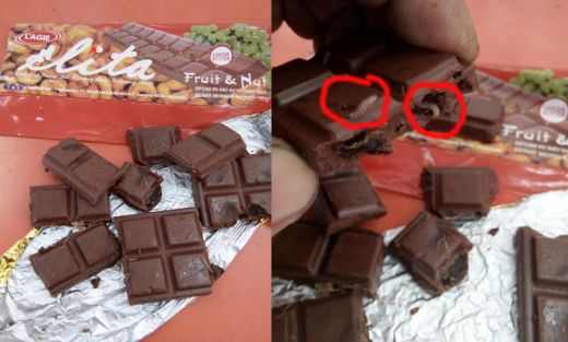 Menjijikan, Griya Supermarket Jual Cokelat Ada Belatungnya