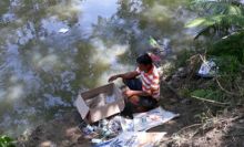 Warga Desa Helvetia Digegerkan Penemuan Mayat Bayi di Pinggir Sungai Deli