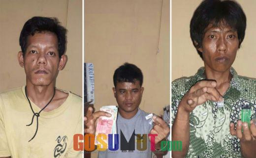 Jual Sabu, 3 Pelaku Digelandang ke Mapolsekta Kotapinang
