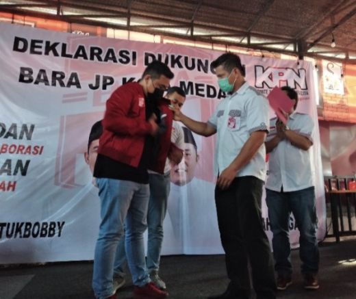 Bara JP Deklarasikan Dukungan untuk Bobby di Pilkada Medan
