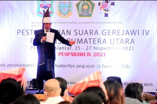 Medan Juara Umum Pesparawi Sumut,  Gubernur Edy: Selanjutnya Raih Piala Presiden