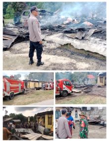 Enam Rumah Warga Hangus Dilalap Api di Uluan Toba, Kerugian Ditaksir Rp1,5 Miliar
