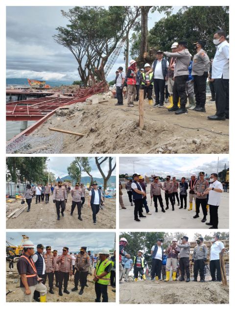 Sukseskan Perhelatan F1H2O Danau Toba 2023, Kapolda Sumut Pantau Langsung Pembangunan Venue