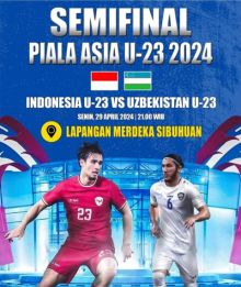 Pemkab Palas Gelar Nobar Semi Final Piala Asia U-23 Timnas Indonesia vs Uzbekistan